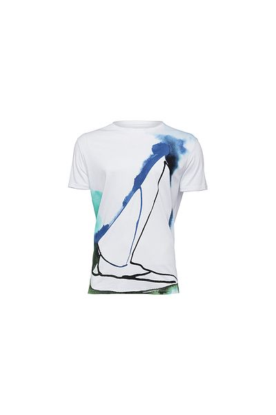 ANEMOSS Sailboat Crew Neck Mens T Shirt