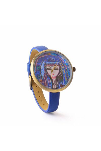 Biggdesign Blue Water Design Wrist Watch