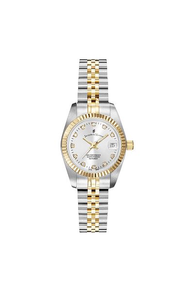 JACQUES DU MANOIR Inspiration Damen Uhr Gold/silber Nro.08