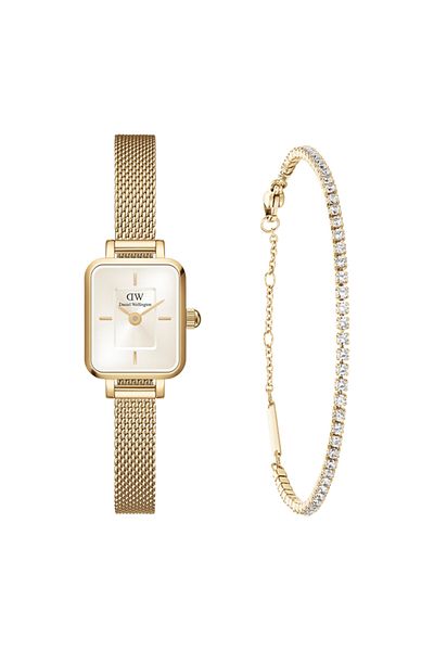 Daniel Wellington Quadro Damen Geschenkset Gold Dw00590011
