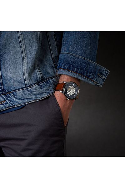 Fossil Townsman Herren Automatikuhr Braun Me3154