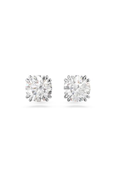 Swarovski Constella Silberfarbene Ohrknöpfe 5636712