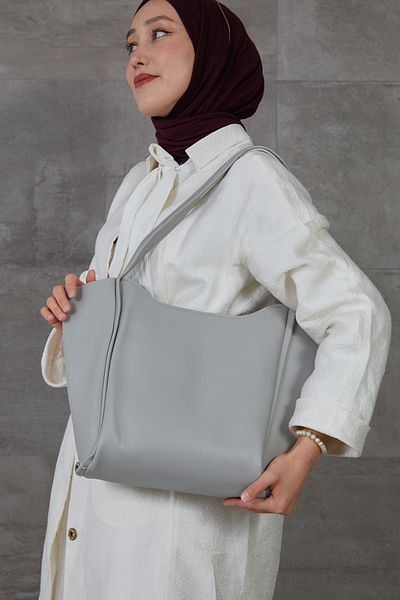 DPARİS Geantă de umăr cu fermoar din piele artificială