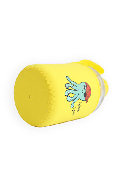 Milk & Moo Milk&Moo Sailor Octopus Kids Glass Water Bottles 20 oz, 600 ml