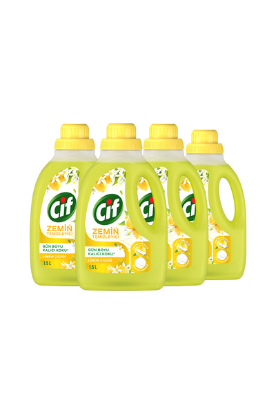 Cif Zemin Temizleyici Limon Çiçeği 1500 ml x4