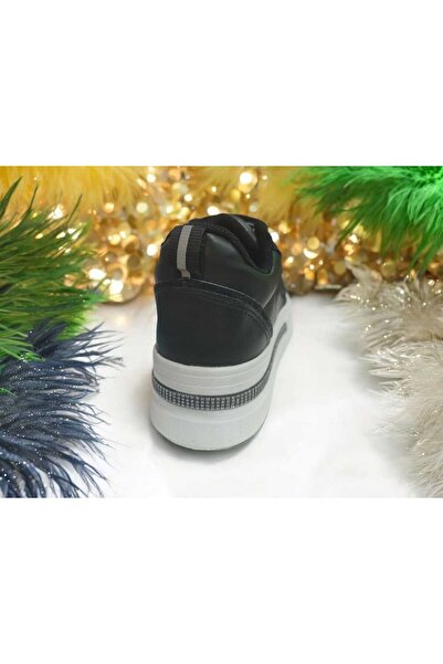 Flet KADIN ORTOPEDİK TAŞLI BAĞCIKLI POLİ TABAN GÜNLÜK KONFORLU SNEAKER