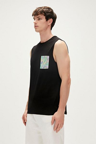 Bad Bear Monstera Tank-top Black Printed Men's Undershirt