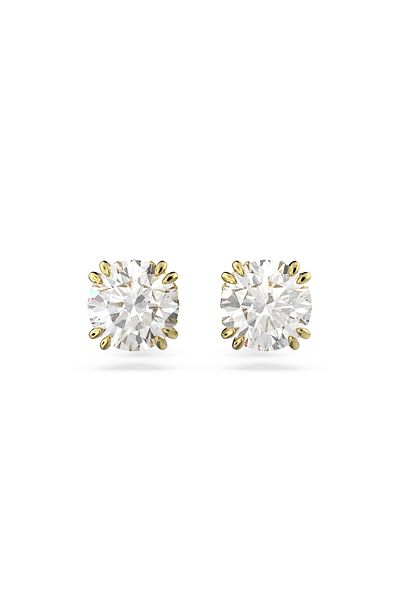 Swarovski Constella Goldfarbene Ohrknöpfe 5642595