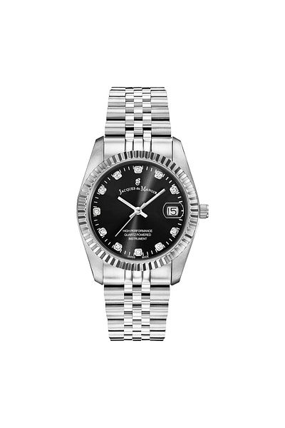 100de100Gübre Jacques Du Manoir Inspiration Damen Uhr Silber Nro.05