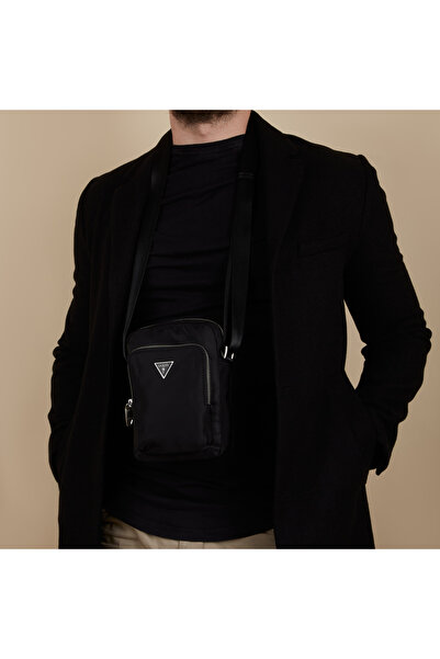 Guess Certosa Herren Umhängetasche Schwarz Hmecrn-p3463-bla