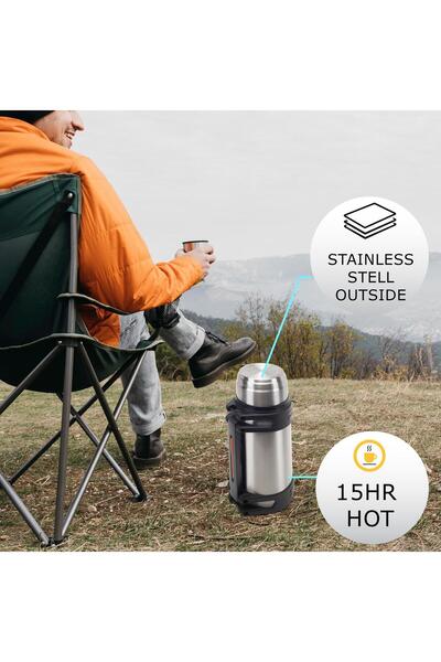 Hausberg Thermos HB-H1456, capacity 2l, stainless steel
