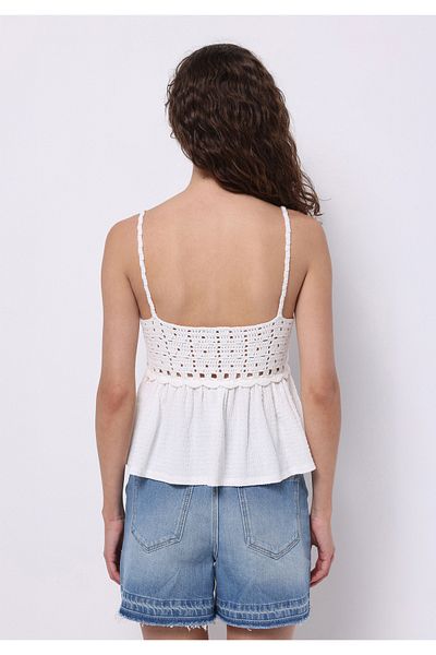 Colin's Regular Fit Strappy Women's White Tank Top