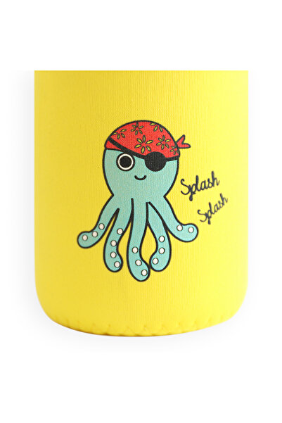 Milk & Moo Milk&Moo Sailor Octopus Kids Glass Water Bottles 20 oz, 600 ml