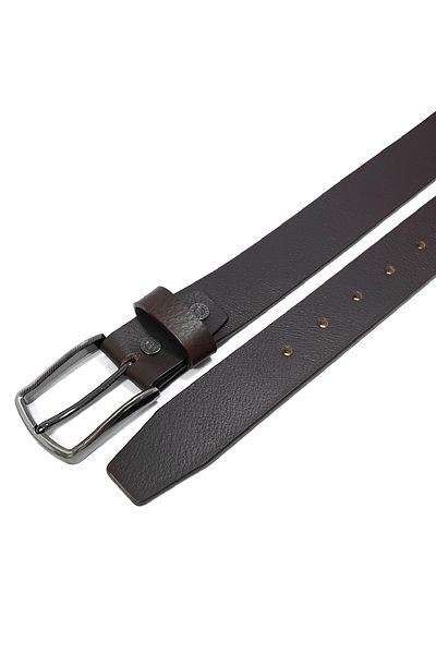 Classic Milano Genuine Leather Belt for Men 35MM – Classic Jean Belt with Pin Buckle in Gift Box