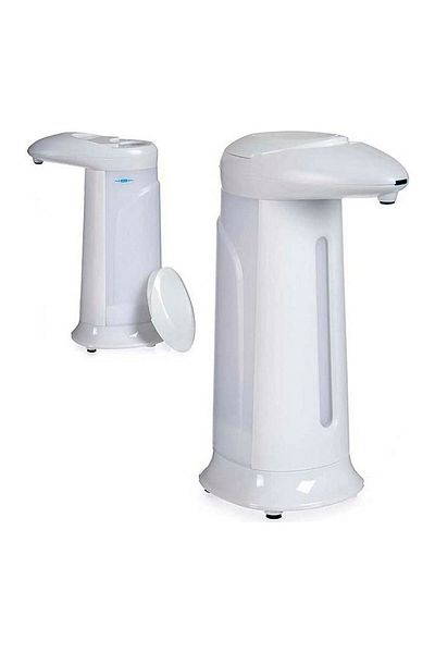Hausberg Dozator de sapun automat cu sensor, 340 ml, πλαστικό ανθεκτικό, 4 μπαταρίες AAA, 1,5V inclus, Alb