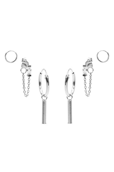 100de100Gübre Karma damen Earparty Silber EP005S