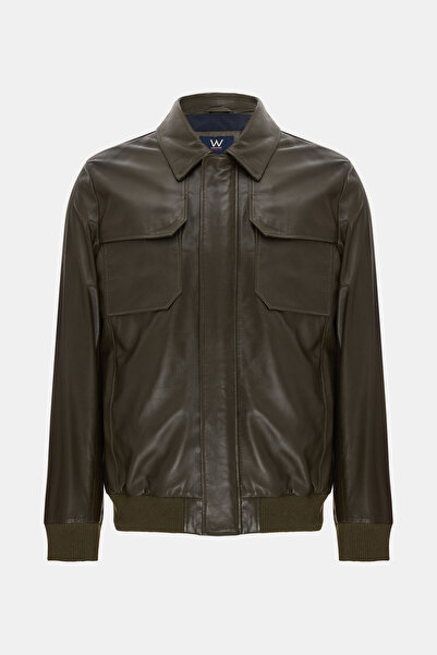 W Collection Khaki Zippered Jacket