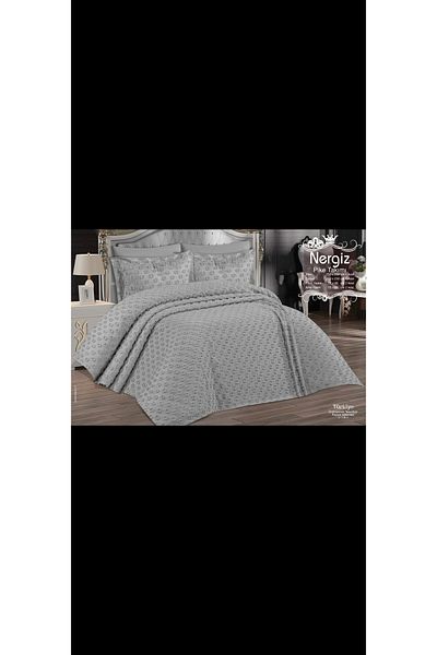 baladı home ev tekstil home collection Double Drop Pompom Bedspread - Set 3 Pieces, Boxed