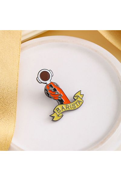 MIBRU Coffee brooch barista handle