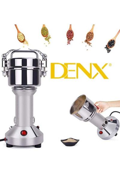 Denx مطحنة التوابل والحبوب المنزلية عالية السرعة 300 جرام 1400 واط لطحن البذور والقمح والذرة والفلفل،