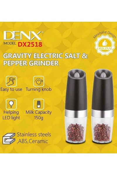 Denx Gravity Electric Salt and Pepper Grinder | DX2518