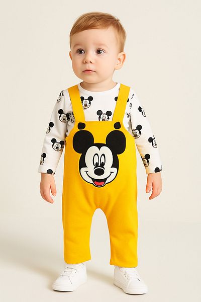 Bubito Baby Slopet Set with Mickey Pattern - Mixed Color