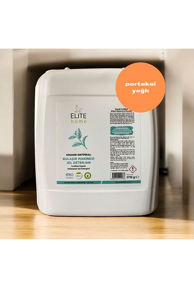 The Elite Home منظف ​​غسالة الأطباق الجل العضوي والنباتي المعتمد 3750 جرام مع زيت البرتقال