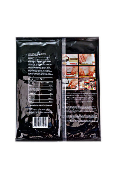 Chefline Asia Sushi Nori (Gold) Yosun (10 Yaprak) 25 Gr