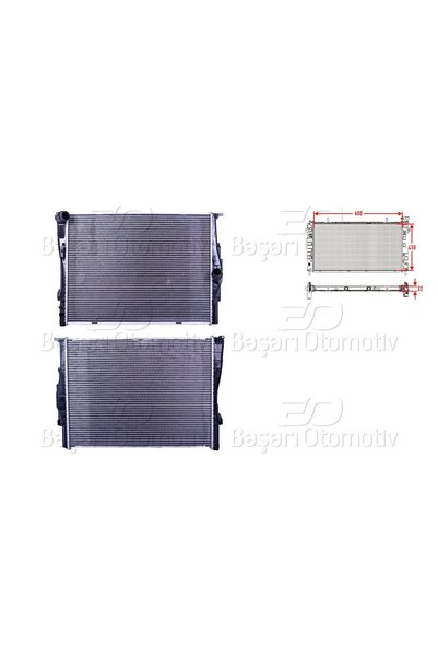 Universal SU RADYATORU BRAZING MT-AT 600X458X32 TAHLIYESIZ | BMW E90/E87 BENZIN | WISCO