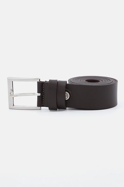 Timberland Men Leather Belt, Drak Brown