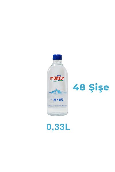 Munzur Efsane Su Munzur Su Cam Şişe 330 ml 12 x 4 Koli (Toplam 48 Şişe)