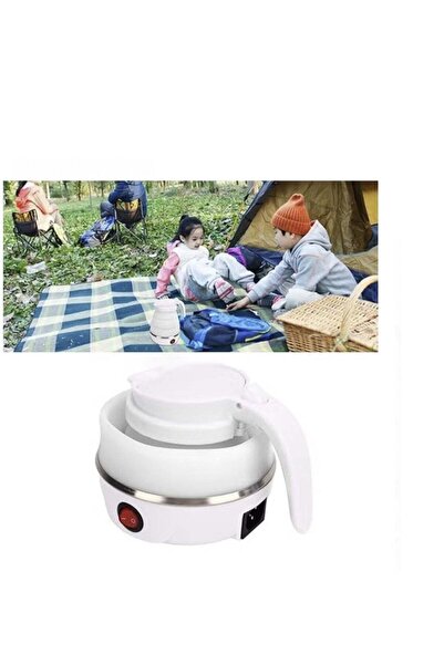 Denx Portable Foldable Electric Kettle for Travel Food Grade Silicone Electric Water Heater Collapses