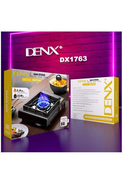 Denx Portable Gas Stove-Dual use type – Compact, Easy-to-Use, Efficient Cooking Solution for Camping,
