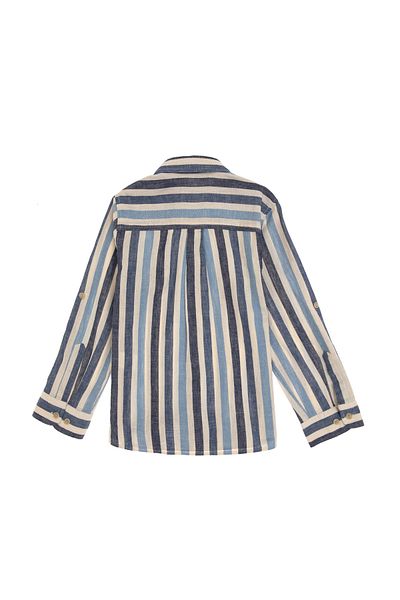 U.S. Polo Assn. Boy's Indigo Long Sleeve Shirt 50300413-Vr028