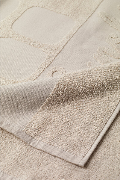 Avva Erkek Bej Desenli %100 Pamuk Plaj Havlusu A41Y8204