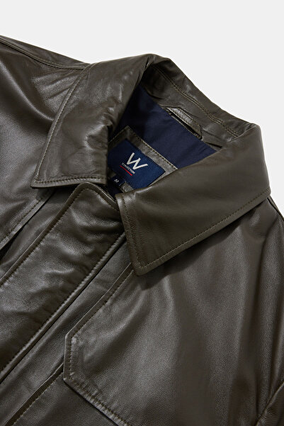 W Collection Khaki Zippered Jacket