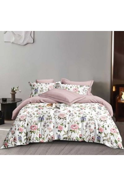 Pucioasa Lenjerie pat dublu model flori de gradina
