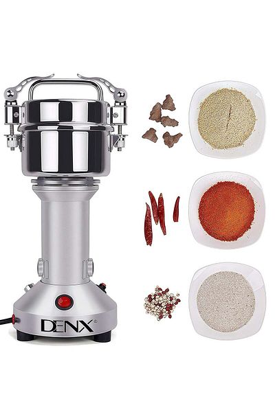 Denx 1200W Power High Speed Multifunctional Grinder, Spices Grinder Capacity 200g, Coffee Grinder Speed