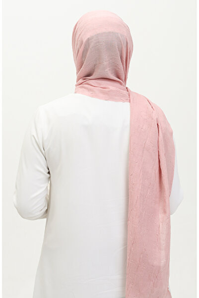 sefamerve Σάλι Madame Mary Bamboo Crash 19083-07 Ανοιχτή πούδρα