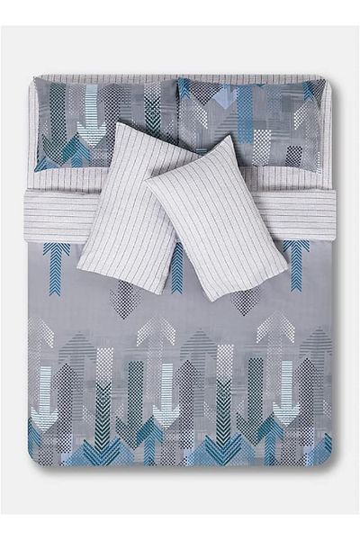 RISHAHOME 6-Piece King Duvet Cover Set – Multicolor ARROWS Design, 2220240018