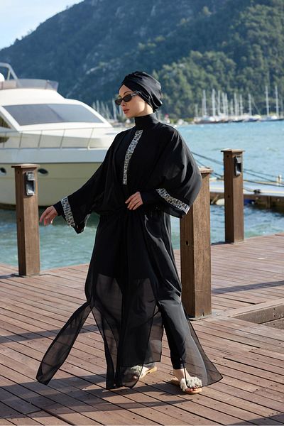 NS TASARIM MAYO Mira Model Waist Laced Design Hijab Pareo