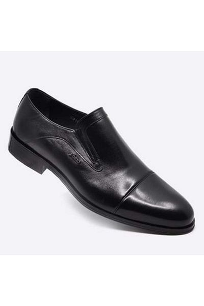 Fosco Genuine Leather Laceless Classic Men's Shoes 2018 Black