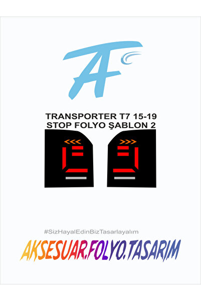 aksesuar folyo tasarım فولكس واجن ترانسبورتر-T7-2015-2019 إيقاف احباط