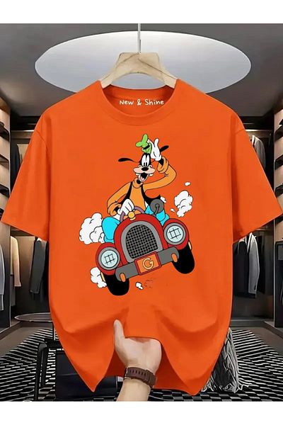 New Shine Goofy Printed Large Size Oversize T-Shirt