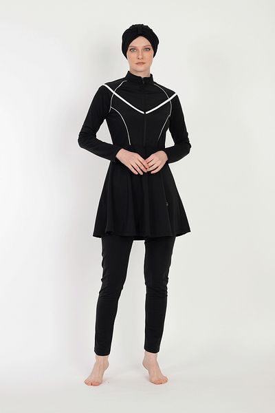 InStyle Black Hijab Swimsuit - 6016 Model