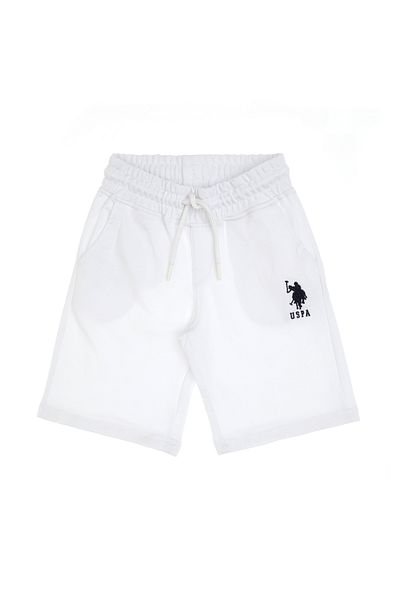 U.S. Polo Assn. Boy's White Knitted Shorts 50306515-Vr013
