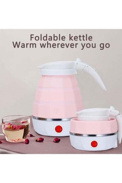Denx Foldable kettle, Portable Foldable Electric Kettle for Travel Food Grade Silicone Electric Water