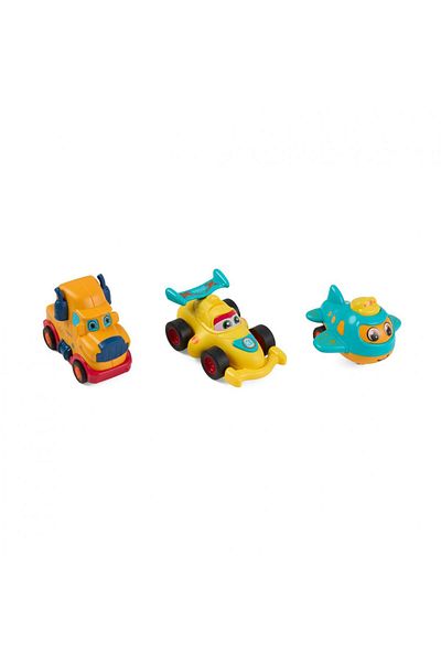 MomKi Set Of 3 Inertia-driven Vehicles