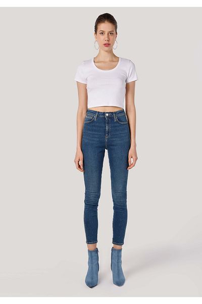 Colin's Pantaloni skinny din denim pentru femei, cu talie înaltă, cu picioare înguste
