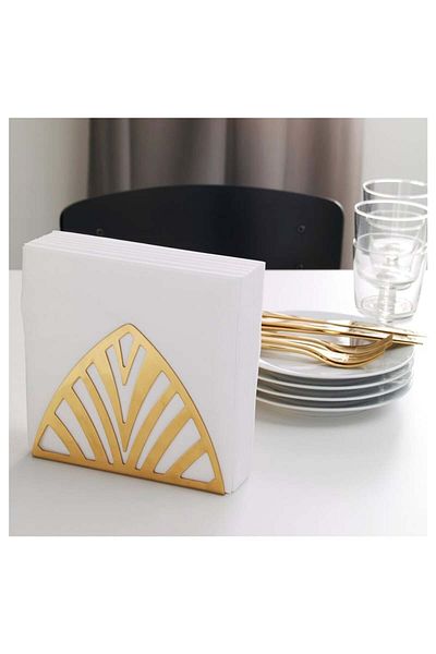 IKEA Tillstallning Brass Color Napkin Holder 30350110